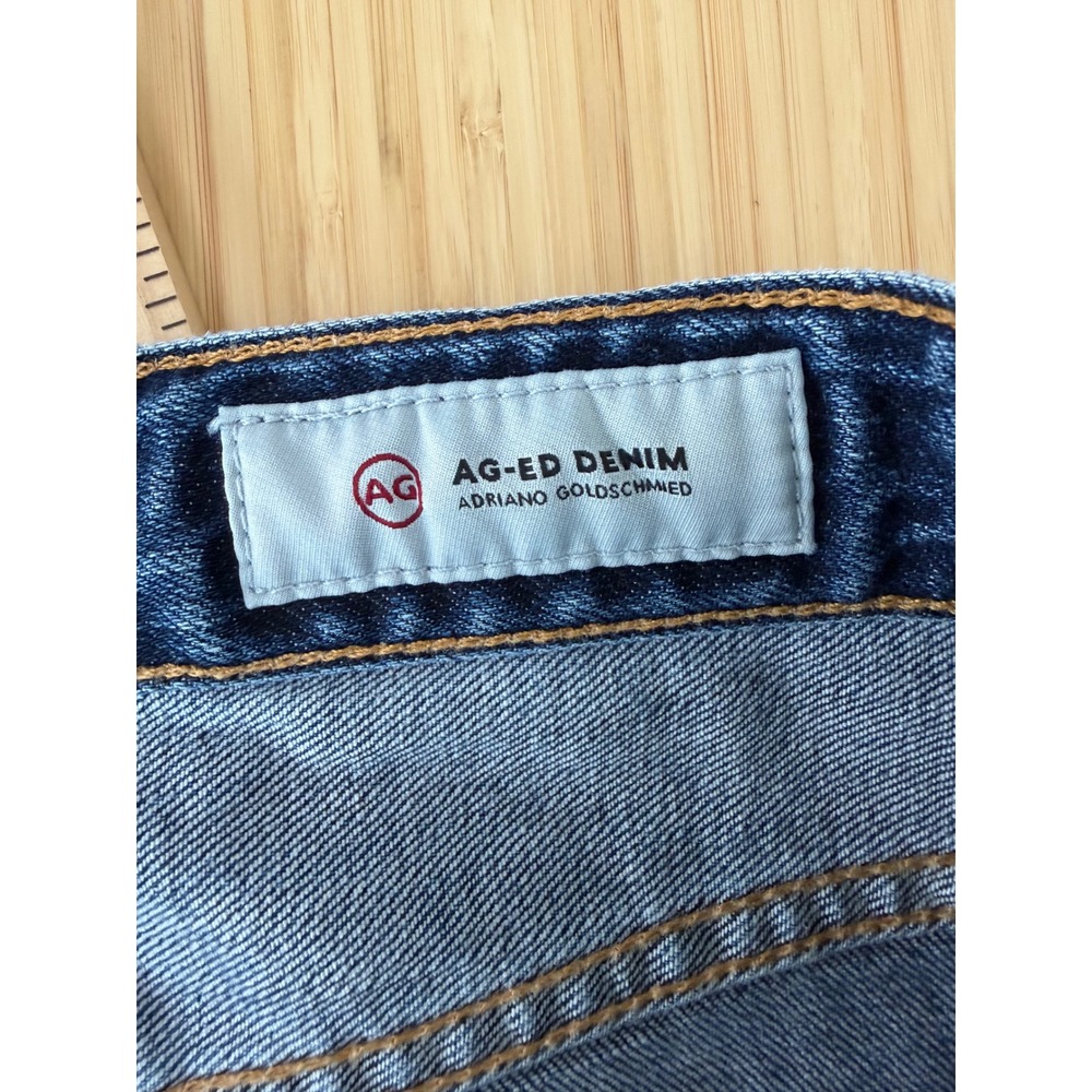 AG Adriano Goldschmied The Ex-Boyfriend Slim Distressed Womens 28R Blue - Picture 5 of 9